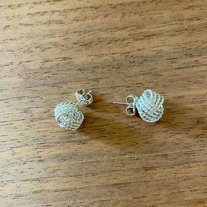 Tiffany Twist Knot Earrings in Sterling Silver
